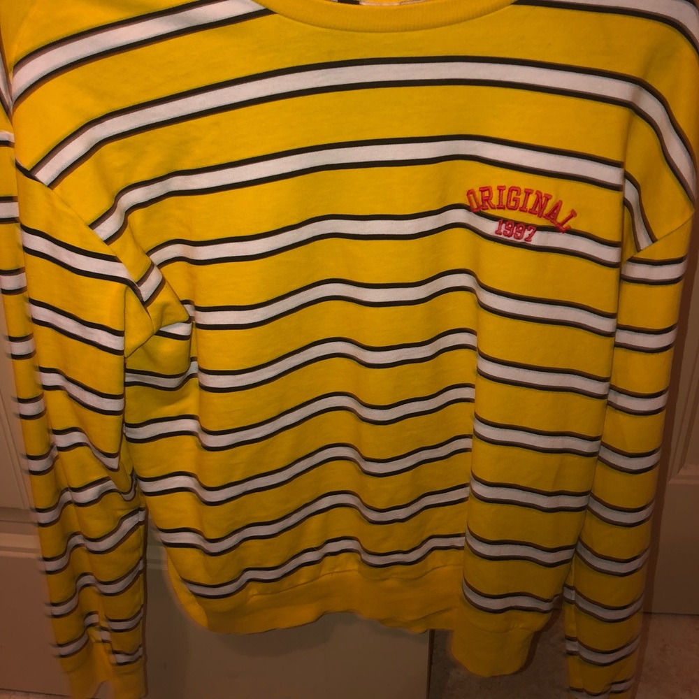 Striped yellow shirt